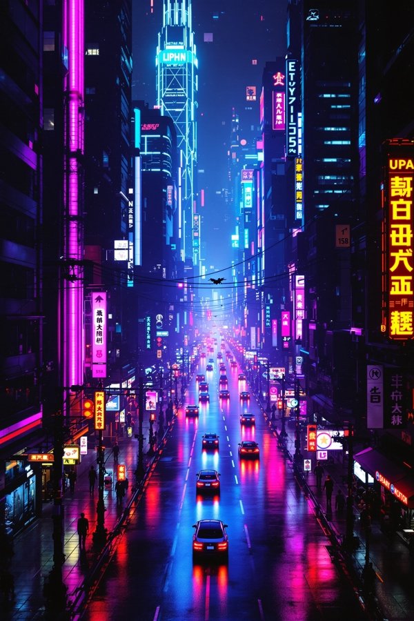 霓虹赛博朋克夜行系列封面